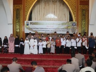 Tingkatkan Iman Dan Taqwa, Polres Pasuruan Gelar Binrohtal Rutin Dan Santunan Anak Yatim