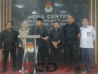 KPU Kabupaten Pasuruan Menggelar Press Release Penutupan Pendaftaran Calon Bupati