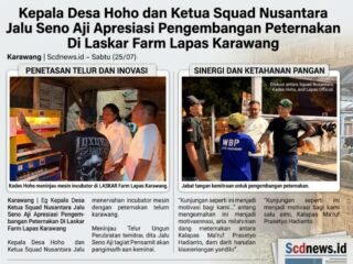 ‎Kepala Desa Hoho dan Ketua Squad Nusantara Jalu Seno Aji Apresiasi Pengembangan Peternakan di Laskar Farm Lapas Karawang